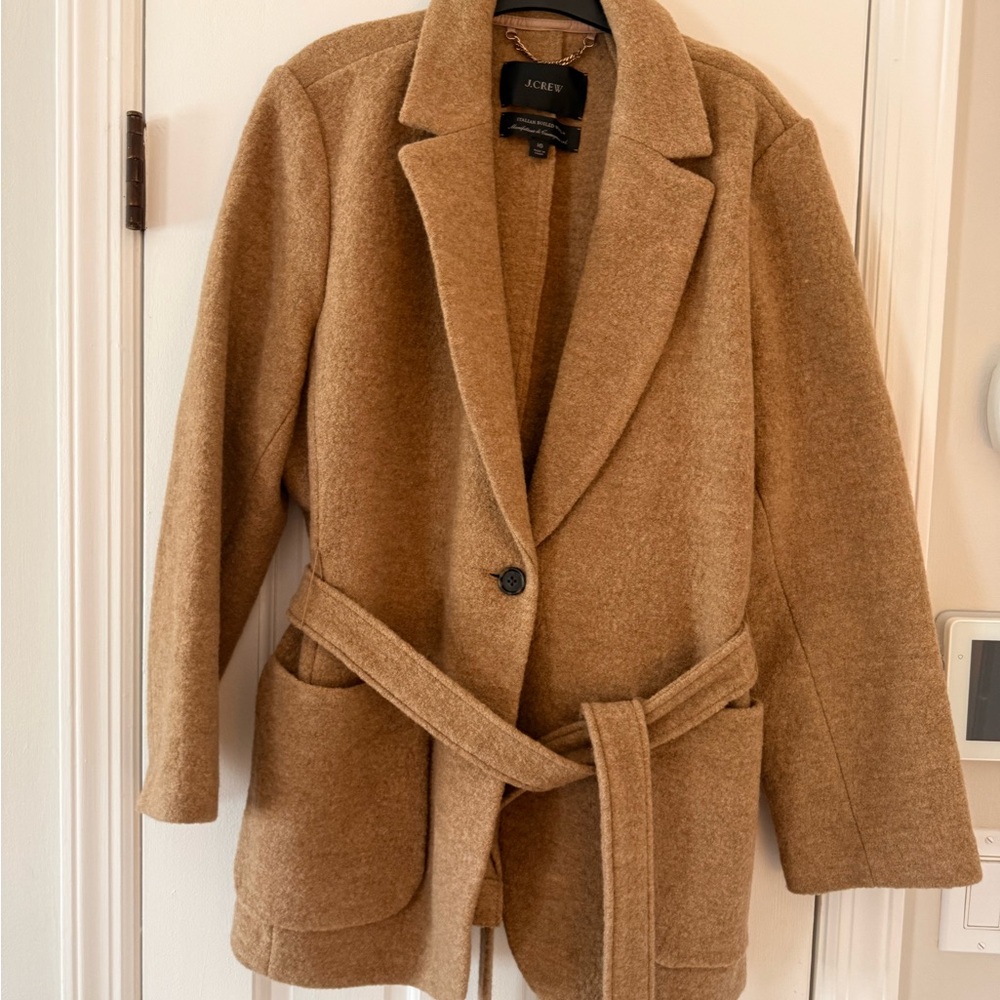 Jcrew wrap blazer-jacket in Italian boiled wool